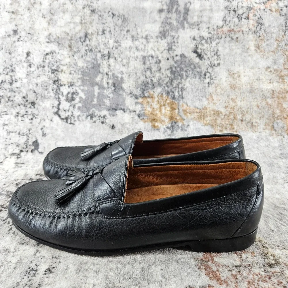 Johnston & Murphy Leather Tassel‎ Loafer Dress Shoes Mens 11 Slip On Loafers
